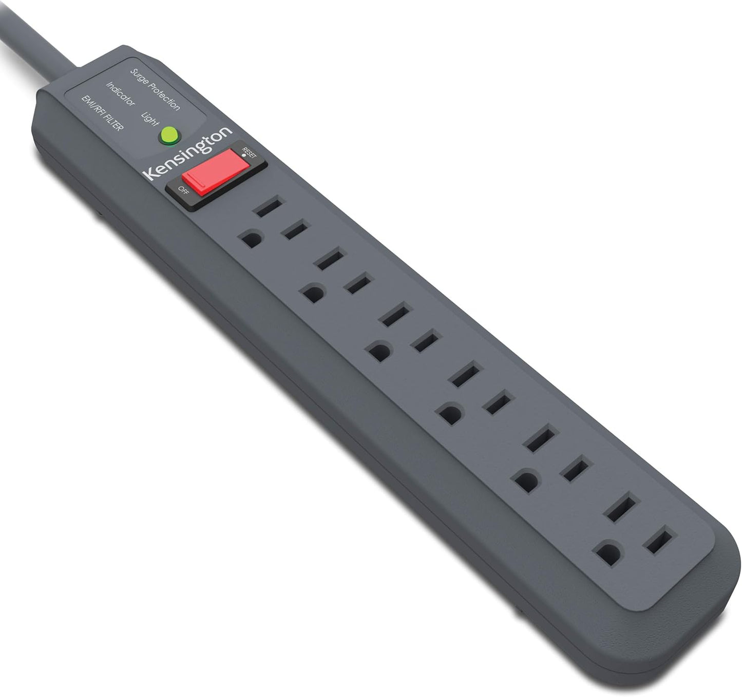 Guardian 6 Outlet Power Strip, 15Ft Surge Protector, 15-Foot Cord, 540 Joules, Black(K38215Na), Plastic, Rubber