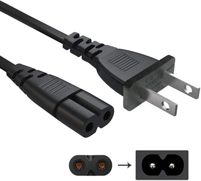AC Power Cord Cable Compatible Apple TV 1St, 2Nd, 3Rd, 4Th, 5Th Generation (4K) - UL Listed